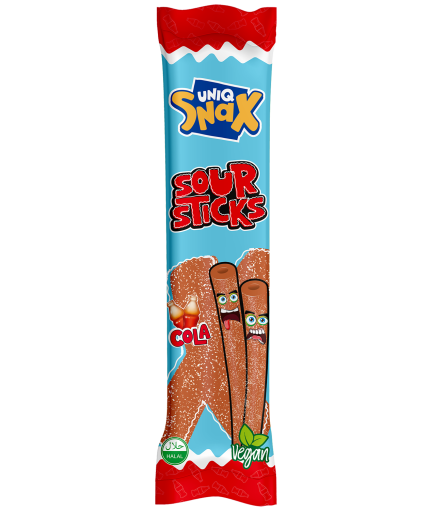 Uniq Snax Cola Sour Sticks 18-30g
