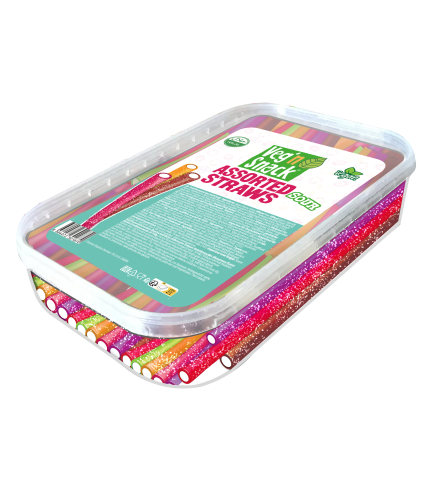 Veg'n Snack Assorted Sour Straws 200G